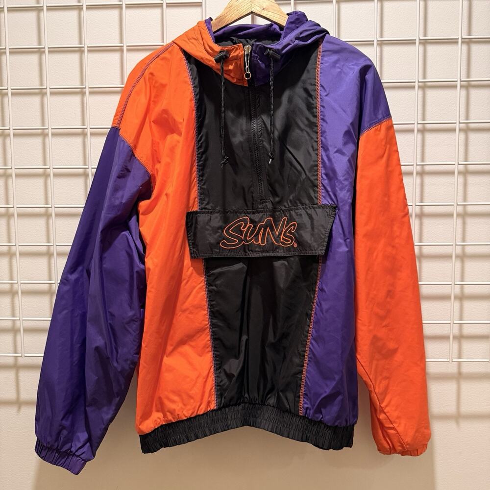 Vintage 90s Starter Phoenix Suns Pullover Jacket Mens Large Half Zip Anorak